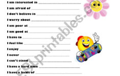 Expressions - All About Me - Esl Worksheetlivelovedlearned with All About Me Worksheet Solved