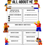 For 3 Graders All About Me Posters   10 Free Pdf Printables Pertaining To Lego All About Me Worksheet