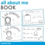 Free All About Me Booklet For Preschool And Kindergarten   In My World With Regard To All About Me Worksheet Book