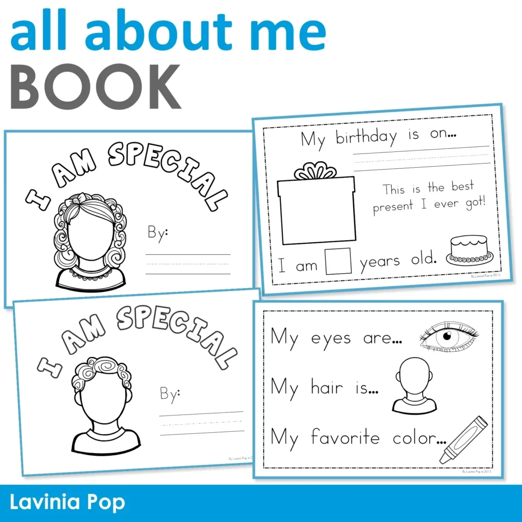 Free All About Me Booklet For Preschool And Kindergarten - In My World with regard to All About Me Worksheet Book