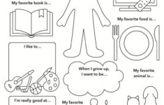 Free All About Me Worksheet intended for All About Me Color Worksheet