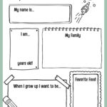 Free And Printable All About Me Worksheet Templates | Canva For 3rd Grade All About Me Worksheet Free Download
