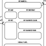 Free And Printable All About Me Worksheet Templates | Canva In All About Me Preschool Worksheet Free Printable