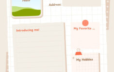 Free And Printable All About Me Worksheet Templates | Canva intended for Canva All About Me Worksheet