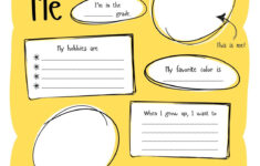 Free And Printable All About Me Worksheet Templates | Canva regarding All About Me Worksheet First Day Of School