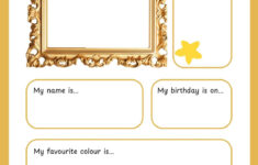 Free And Printable All About Me Worksheet Templates | Canva regarding All About Me Worksheet Online