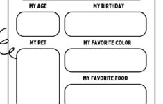 Free And Printable All About Me Worksheet Templates | Canva throughout All About Me Worksheet Year 6