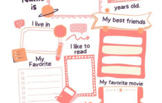Free And Printable All About Me Worksheet Templates | Canva throughout Create An All About Me Worksheet