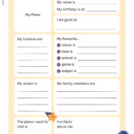 Free And Printable All About Me Worksheet Templates | Canva Within All About Me Worksheet Esl