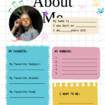 Free Creative All About Me Flower Poster Template To Edit Online In Free All About Me Flower Printable