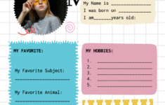 Free Creative All About Me Flower Poster Template To Edit Online in Free All About Me Flower Printable