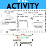Free Printable All About Me Activity For Back To School   Inside All About Me Cupcake Printable For Teens