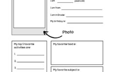 Free Printable All About Me Templates [Word, Pdf] Worksheet inside All About Me Worksheet Adult