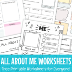 Free Printable All About Me Worksheets For Back To School In All About Me Worksheet Ks3