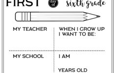 Free Printable First Day Of School All About Me Sign - Paper Trail pertaining to Worksheet All About Me Sixth Grade