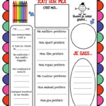 French: All About Me Activity Page Inside All About Me Worksheet French