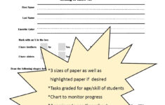 Get To Know Me Worksheet Pdf Packet - Your Therapy Source inside All About Me Worksheet Therapist Aid