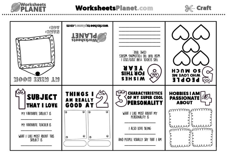 Create An All About Me Worksheet
