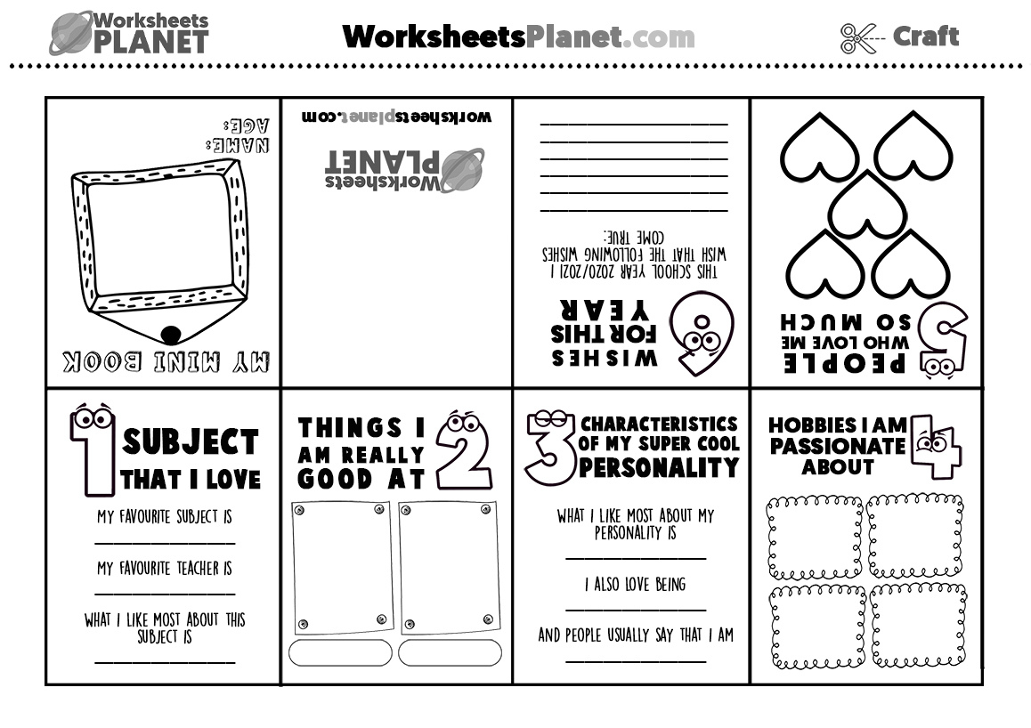 Mini Book - All About Me Activity (Perfect For Lower Primary regarding All About Me Worksheet Book