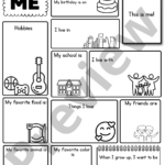 My All About Me Page | Printable Activity Sheet For Kids Inside All About Me Worksheet Free Download Uk