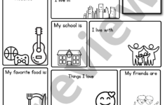 My All About Me Page | Printable Activity Sheet For Kids intended for All About Me Worksheet Tes