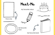 Page 2 - Free And Printable All About Me Worksheet Templates | Canva inside Erlenmeyer Flask All About Me Worksheet