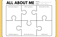 Page 2 - Free And Printable All About Me Worksheet Templates | Canva with regard to Erlenmeyer Flask All About Me Worksheet