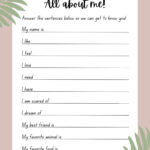 Page 3   Free And Customizable Get To Know Me Templates | Canva For All About Me Sheets For Adults
