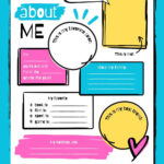 Page 4   Free And Printable All About Me Worksheet Templates | Canva For Editable All About Me Worksheet