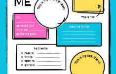 Page 4 - Free And Printable All About Me Worksheet Templates | Canva for Editable All About Me Worksheet
