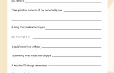 Page 5 - Free And Printable All About Me Worksheet Templates | Canva for All About Me Worksheet Teenagers