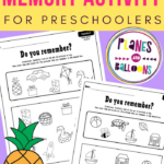 Preschool Memory Activity   Planes & Balloons Regarding Planes And Balloons Worksheets All About Me
