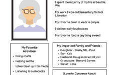 Printable: All About Me For People With Dementia - Etsy throughout All About Me Worksheet Dementia
