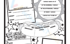 Printable Grade 5 All About Me Worksheet Worksheets in All About Me Worksheet 5Th Grade Free Printable