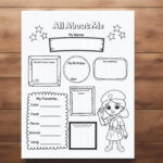 Printables Daisy Girl Scout All About Me   Etsy Inside Daisy Girl Scout All About Me Worksheet