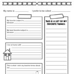Teachers' Back To School Checklist For 2025 | Legends Of Learning Inside Getting To Know Me Worksheet For High School